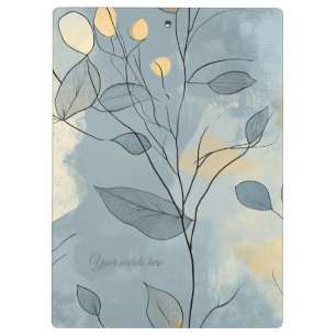 Porte-bloc Créez Votre Propre Floral Minimaliste Bleu Profond