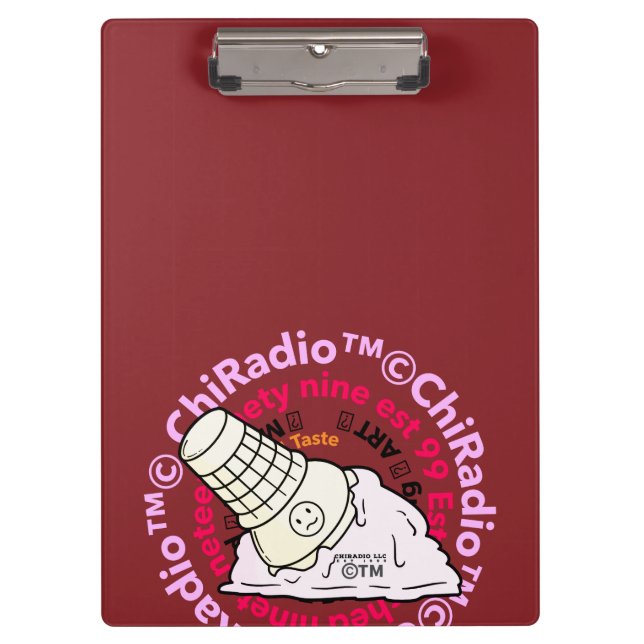 Porte-bloc Crème glacée ChiRadioLLC ™ (Devant)