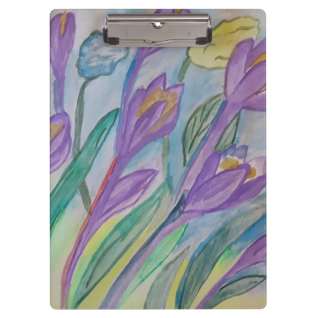 Porte-bloc Crocus de printemps Abstrait (Devant)