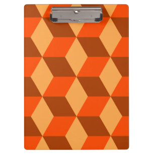 Porte-bloc Cubes orange