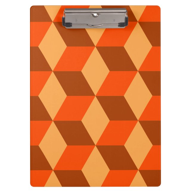 Porte-bloc Cubes orange (Devant)