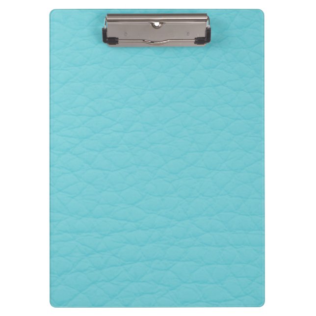 Porte-bloc Cuir Turquoise rétro Turquoise Personnalisé (Devant)