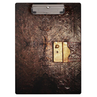 Porte-bloc Cuir vintage