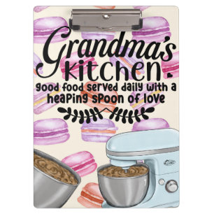 Porte-bloc Cuisine de grand-mère Bonne nourriture servi tous 