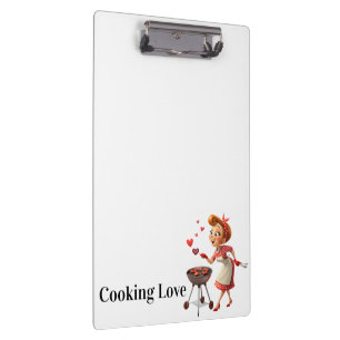 Porte-bloc Cuisine Mignonne Amour Rouges Porte-Clipboard Coeu