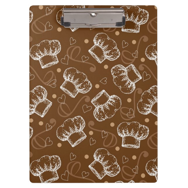 Porte-bloc Cuisson du motif avec le casquette de chef (Devant)