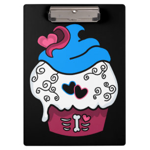 Porte-bloc Cupcake Coeur Zombie