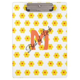 Porte-bloc Cure moderne marguerites rétro floral personnalisé