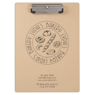 Porte-bloc Custom Bakery Logo Clipboard