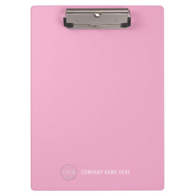 Porte-bloc Custom Company Logo Professional Office Light Pink (Devant)
