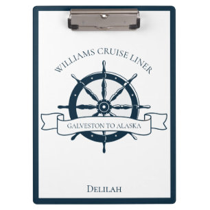 Porte-bloc Custom Cruise Ship Nautical Wheel Boat Vacation