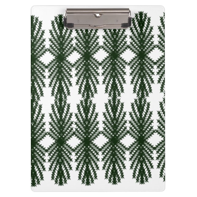 Porte-bloc Custom Forest Green Pine Tree Abstract Pattern (Devant)