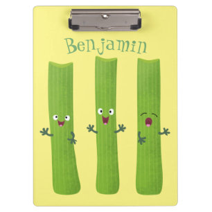 Porte-bloc Cute céleri bâtons trio caricature légumes