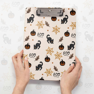 Porte-bloc Cute Citrouille Chat Noir Halloween Motif