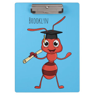 Porte-bloc Cute happy red ant cartoon