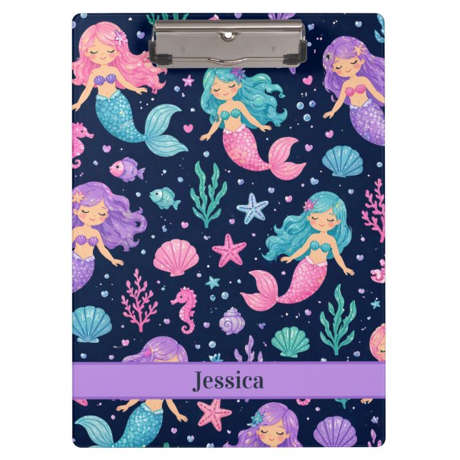 Porte-bloc Cute Mermaid Pattern (Devant)