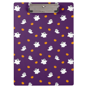 Porte-bloc Cute Motif d'Halloween avec Arrière - plan violet