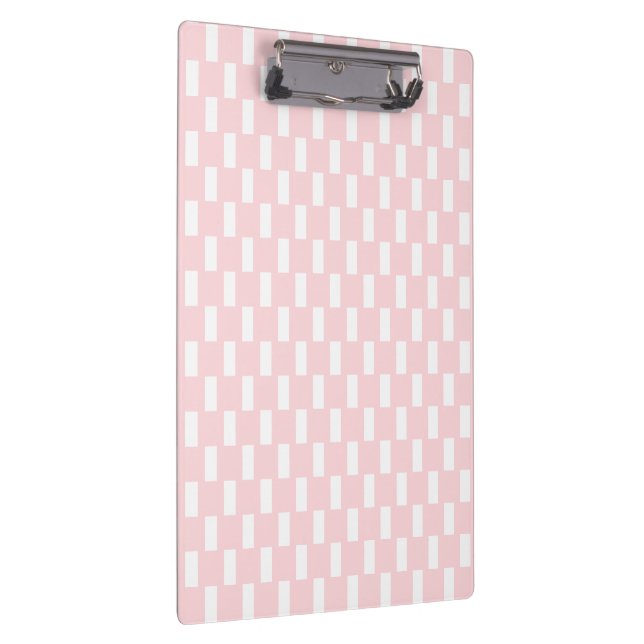 Porte-bloc Cute Pink & White Square Clipboard  (Swatch)