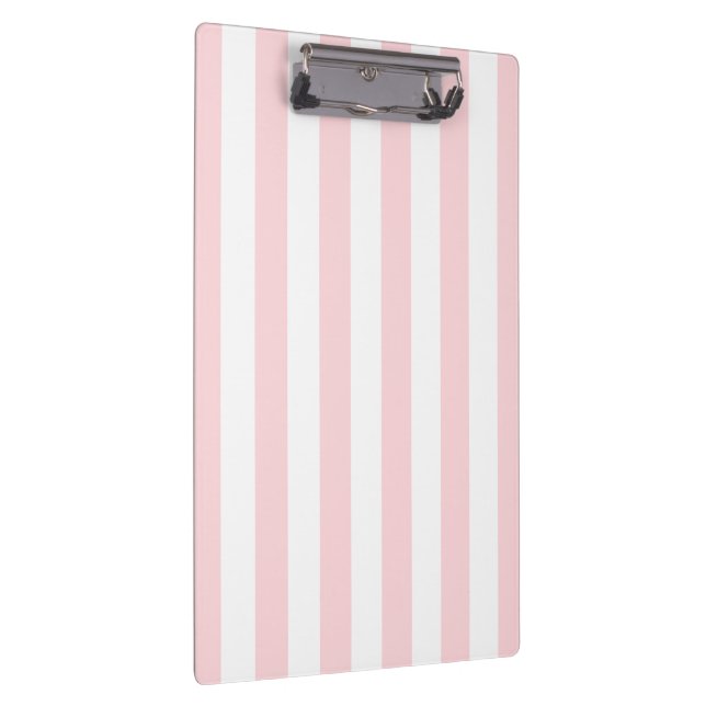 Porte-bloc Cute Pink & White Stripe Clipboard  (Swatch)
