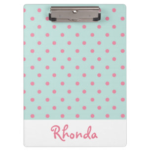 Porte-bloc Cute Pois rose et bleu