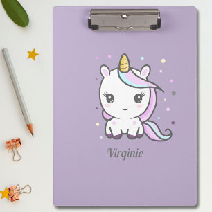 Porte-bloc Cute Unicorn violet Porte - bloc