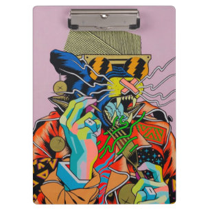 Porte-bloc cyberpunk, anime, manga, acide, cyber, art,