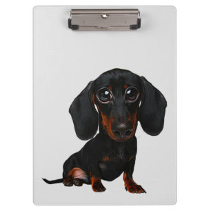Porte-bloc Dachshund Chien Caricature Porte - bloc
