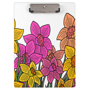 Porte-bloc Daffodils colorés Fleurs Design
