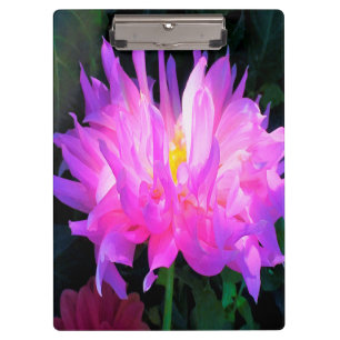 Porte-bloc Dahlia Cactus Rose et Violet Incroyable