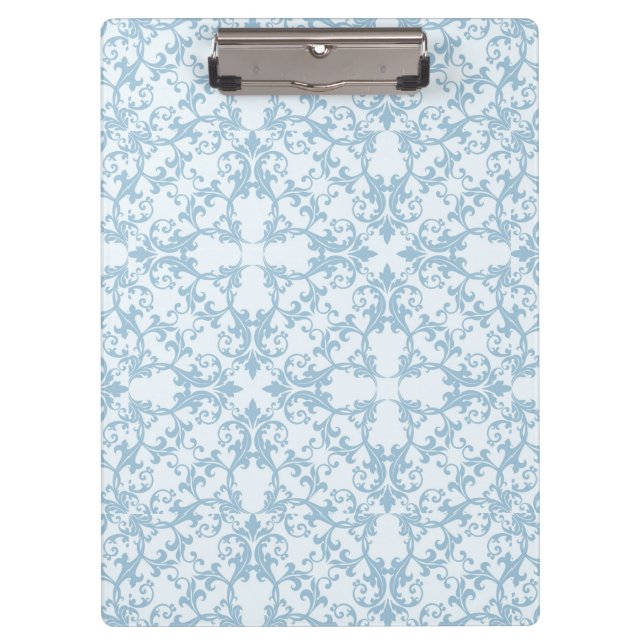Porte-bloc Damassé bleu-clair (Devant)