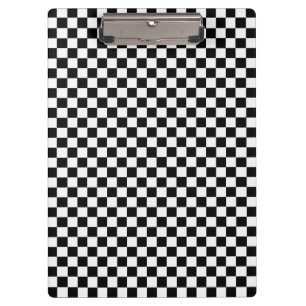 Porte-bloc Damier classique noir et blanc par STaylor