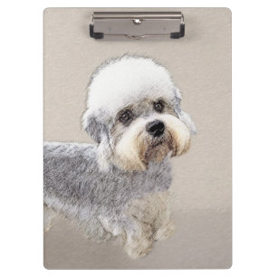 Porte-bloc Dandie Dinmont Terrier Peinture Chien Art original