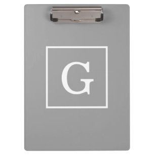 Porte-bloc Dark Gray White Framed