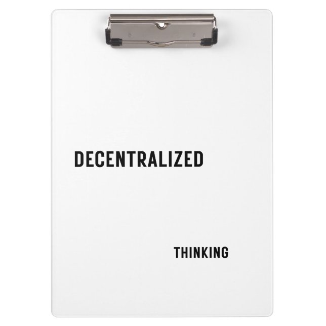 Porte-bloc Decentralized Thinking Aesthetic Clipboard  (Devant)