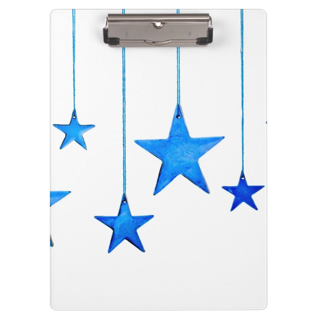 Porte-bloc Décorations de Noël Bleues (Devant)