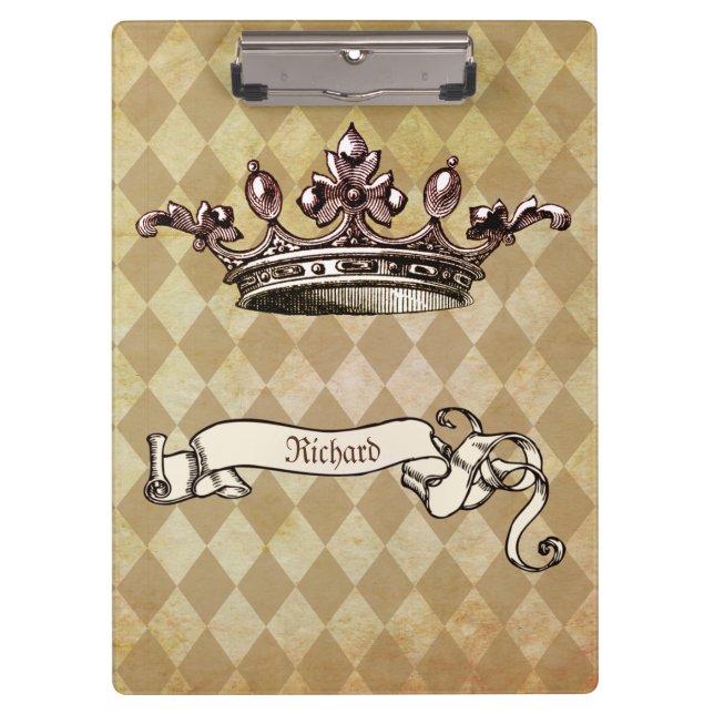 Porte-bloc Décret royal personnalisé (Devant)