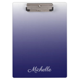 Porte-bloc dégradé personnalisé ombre bleu marine