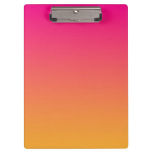 Porte-bloc dégradé rose et orange