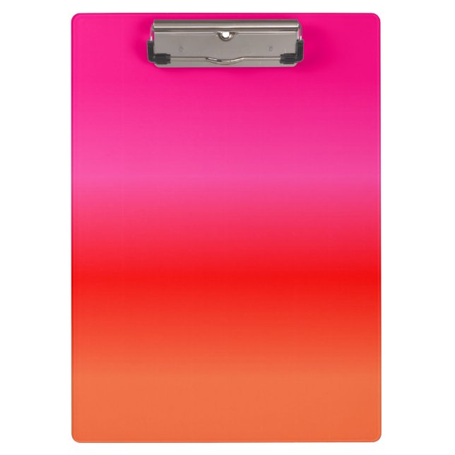 Porte-bloc Dégradé rose, rouge et orange (Devant)
