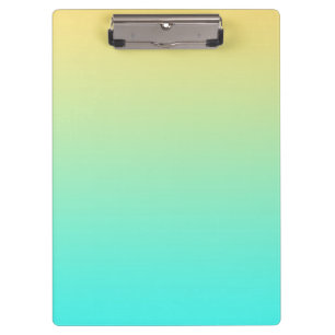 Porte-bloc Dégradé simple pastel jaune turquoise