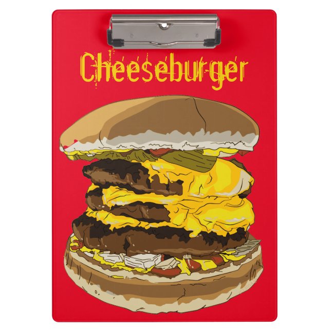 Porte-bloc Délicieux Porte - bloc Cheeseburger (Devant)