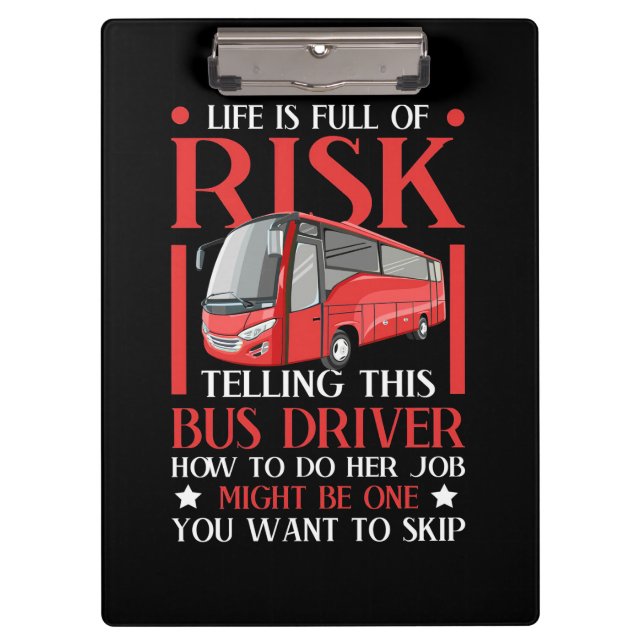Porte-bloc Demander à ce pilote de bus comment faire (Devant)