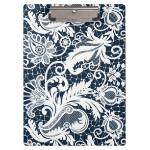 Porte-bloc Dentelle blanche 2