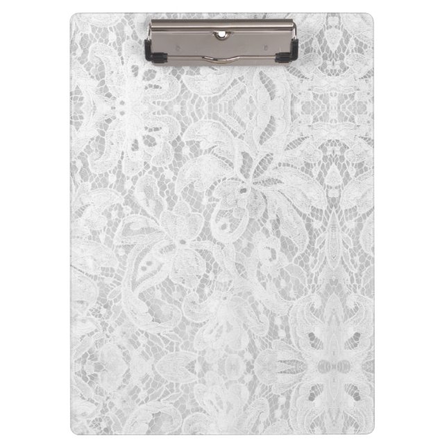 Porte-bloc Dentelle blanche tombante (Devant)