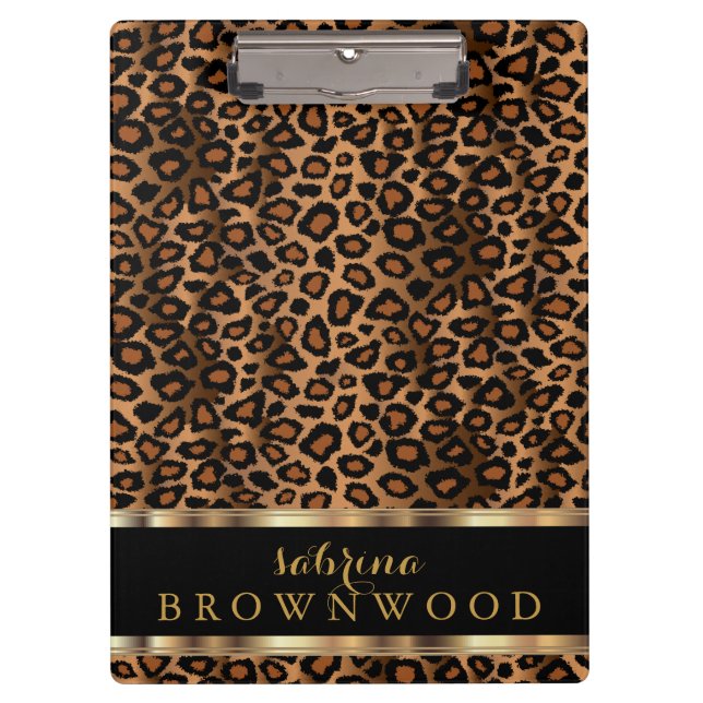 Porte-bloc Design animal Leopard tendance (Devant)
