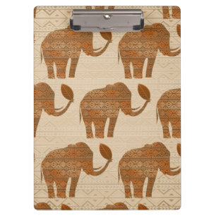Porte-bloc Design d'art tribal des éléphants
