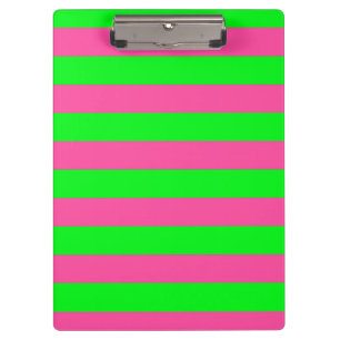 Porte-bloc Design de bandes rose et verte