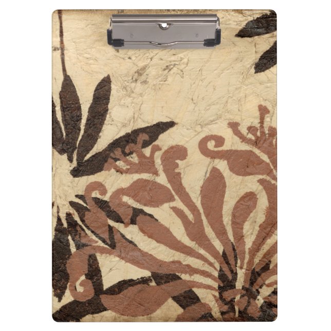 Porte-bloc Design de crayon floral avec Feuilles tawny (Devant)