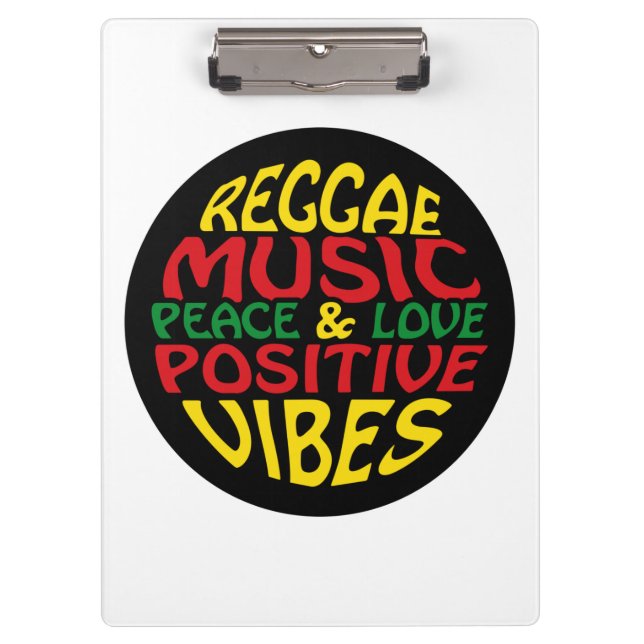 Porte-bloc Design de reggae avec des paroles et des citations (Devant)