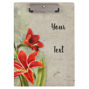 Porte-bloc Design floral Vintage élégant avec votre texte